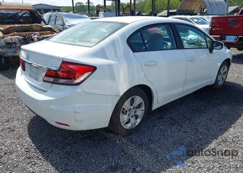 2014 Honda Civic Lx из США, поврежденный, VIN 19XFB2F58EE007747